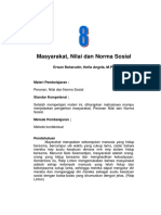 Modul Online Ke-8 - Masyarakat, Nilai Dan Norma Sosial (Sosiologi Hukum)