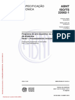 ABNT ISO - TS 22002-1 2012 - PROGRAMA DE PRÉ-REQUISITOS NA SEGURANÇA DOS ALIMENTOS