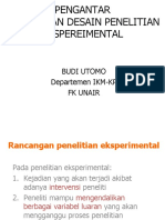 Desain Penelitian Eksperimental