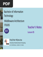 BIT University of Colombo - Middleware Architecture Lesson 5