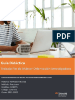 Guía Trabajo Fin de Máster Orientación Investigador OCT - 21