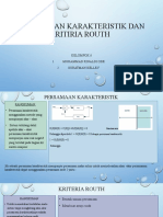 Persamaan Karakteristik Dan Kritiria Routh