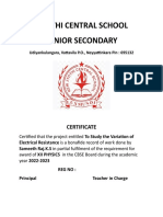 New Jyothi Central School Senior Secondary: Certificate