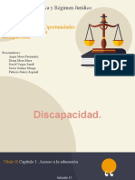 Presentacion Ley de Igualdad de Oportunidades para La Persona Con Discapacidad