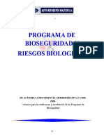 Programa de Bioseguridad y Riesgos Laborales
