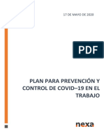 Nexa - Plan - Vigilancia - Control - COVID - 19 - Trabajo - 17 - 05 - 2020 - Rev3.2 2