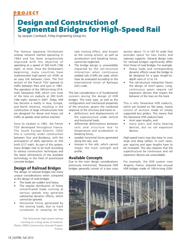 High-Speed Rail Bridge Design Insights | PDF | High Speed Rail ...