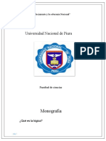 Universidad Nacional de Piura: Monografia