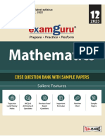 Examguru Mathematics Class 12 Question Bank 2023