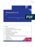 Unit 1 - Introduction to AI