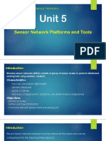 Unit 5: Sensor Network Platforms and Tools