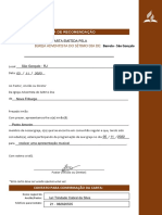 Carta de Recomendação PDF