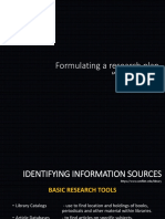 3 - Identifying Information Sources
