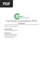 Fuel Flexible Turbine System (FFTS) Program