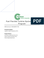 Fuel Flexible Turbine System (FFTS) Program