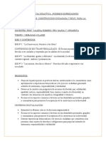 SECUENCIA DIDACTICA Construccion Ciudadana y Educ. para La Vida