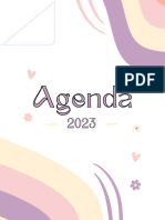 Agenda Emprendedora 2023 Moderna Alegre Coral Morado Amarillo