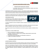 Diferencias entre alimentación y nutrición