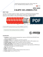 3/C CU 15kV 220 NLEPR 133% ARMOR-X PVC MV-105: SPEC 46454