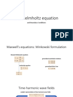 1-D Helmholtz Equation Boundary Conditions