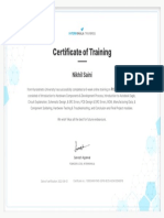 PCB Design Training - Certificate of Completion Nikhil