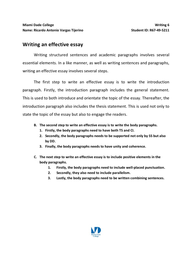 Mastering Effective Essay Writing | PDF