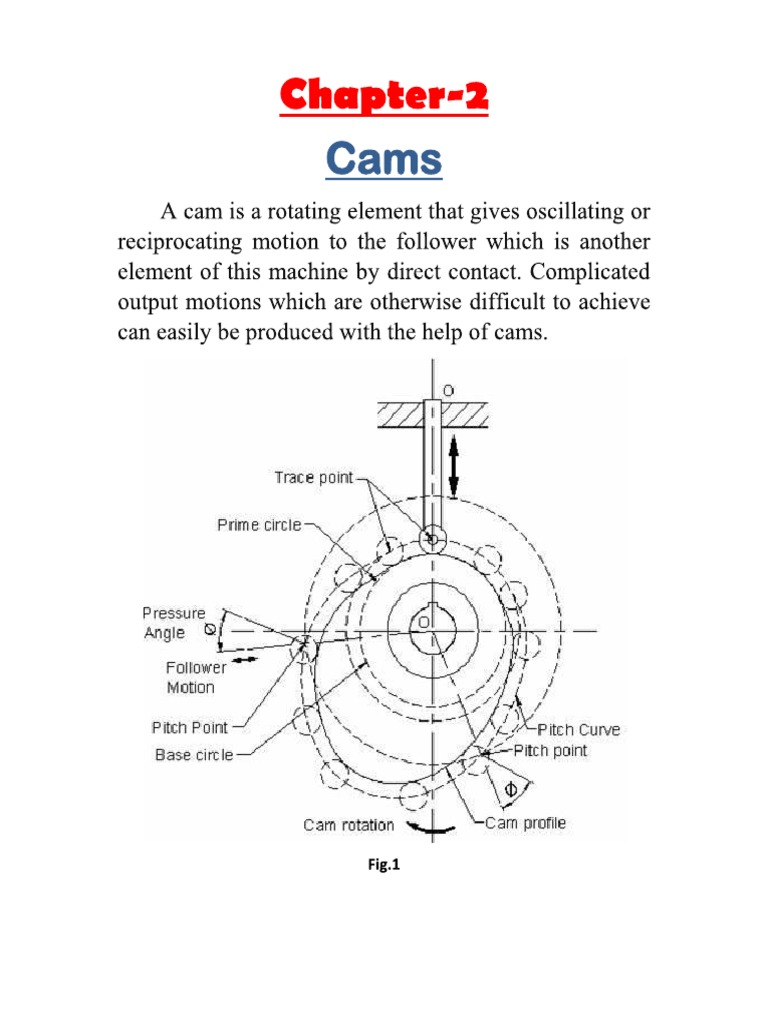 Graphical Construction of The Cam and Follower Profile. PDF