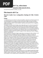 Chileno Obsceno. Diccionario de La Lengua Vulgar de Chile. (2009 ...