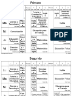 Horario X Aula