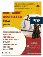  Shri. Hashuji Advani Memorial National Moot Court Competition 2022-2023 Moot Proposition