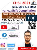ENGLISH Subject CHSL2021 42 Shifts RBE Compressed
