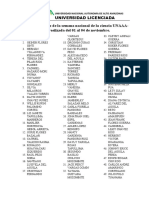 Lista asistentes semana ciencia UNAAA 2022