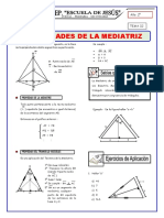 Propiedades de La Mediatriz para Segundo de Secundaria