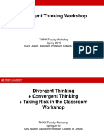 Divergent Thinking and Risk Taking Workshop