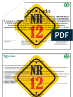 Certificado NR 12