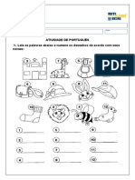 Atividade Ordem Alfabética