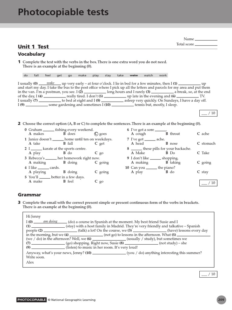 Pre Intermediate Unit Tests Pdf Ferry The Championships Wimbledon