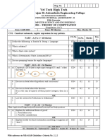 CIA - II - Cs8501 - Theory of Computation - CIA I - Set A