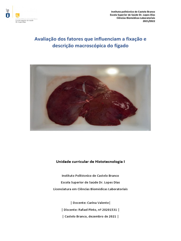 Figado 2 | PDF | Fixação (Histologia) | Especialidades médicas