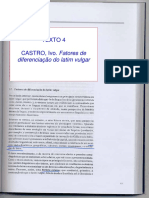 TEXTO 4 - CASTRO, Ivo. Fatores de Diferenciação Do Latim Vulgar