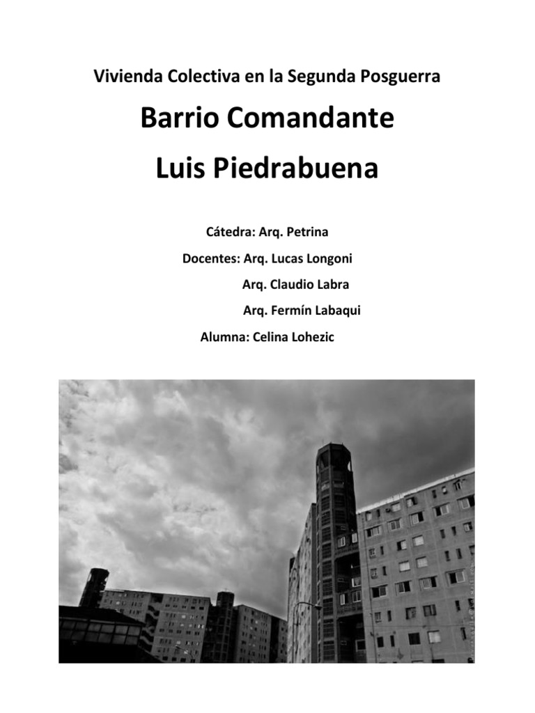 TP02 - La Vivienda Colectiva en La Segunda Posguerra | PDF | Hormigón ...