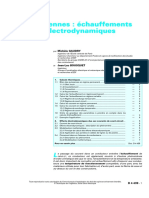 Lignes aériennes  échauffements