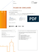 Certificado conclusão curso saúde idoso