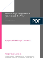 Materi 13. Asesmen Bagi Pengajaran Dan Pembelajaran Di PAUD