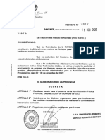 Decreto Asueto Administrativo Santa Fe