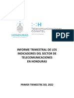 Informe Trimestral Sector de Telecomunicaciones, 1T2022