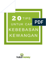 20 Tips Untuk Capai Kebebasan Kewangan