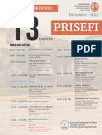 Prisefi: Cronograma de Conferencias