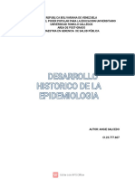 Desarrollo Histórico de La Epidemiología