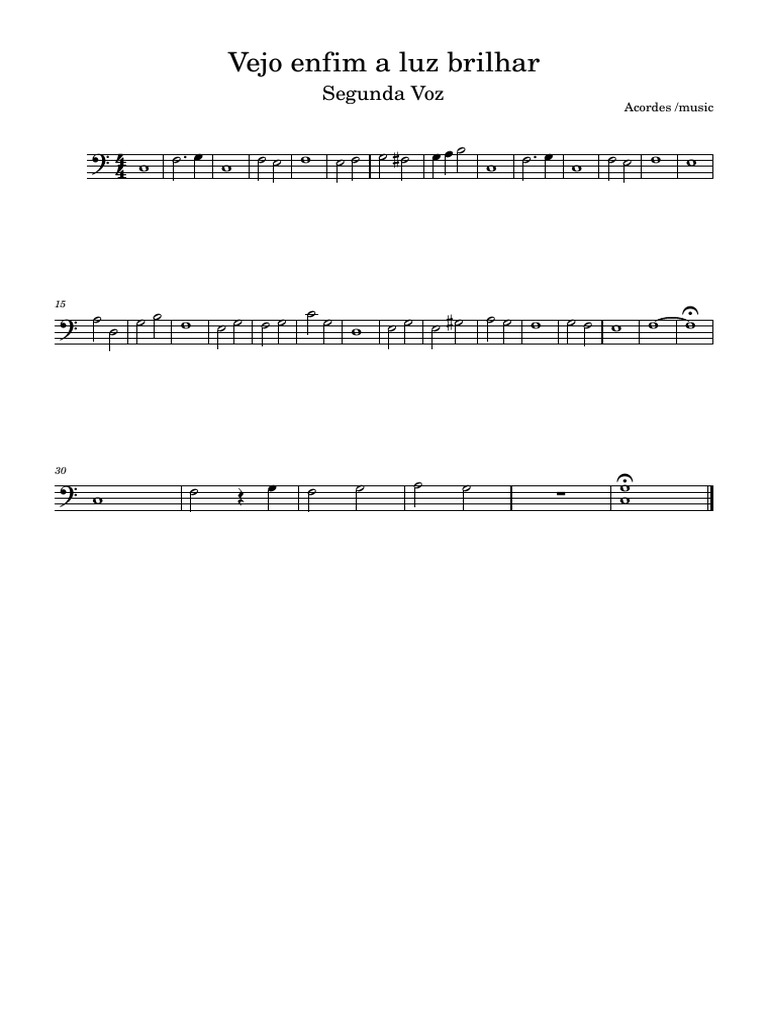 Vejo Enfim A Luz Brilhar 3º Voz PDF